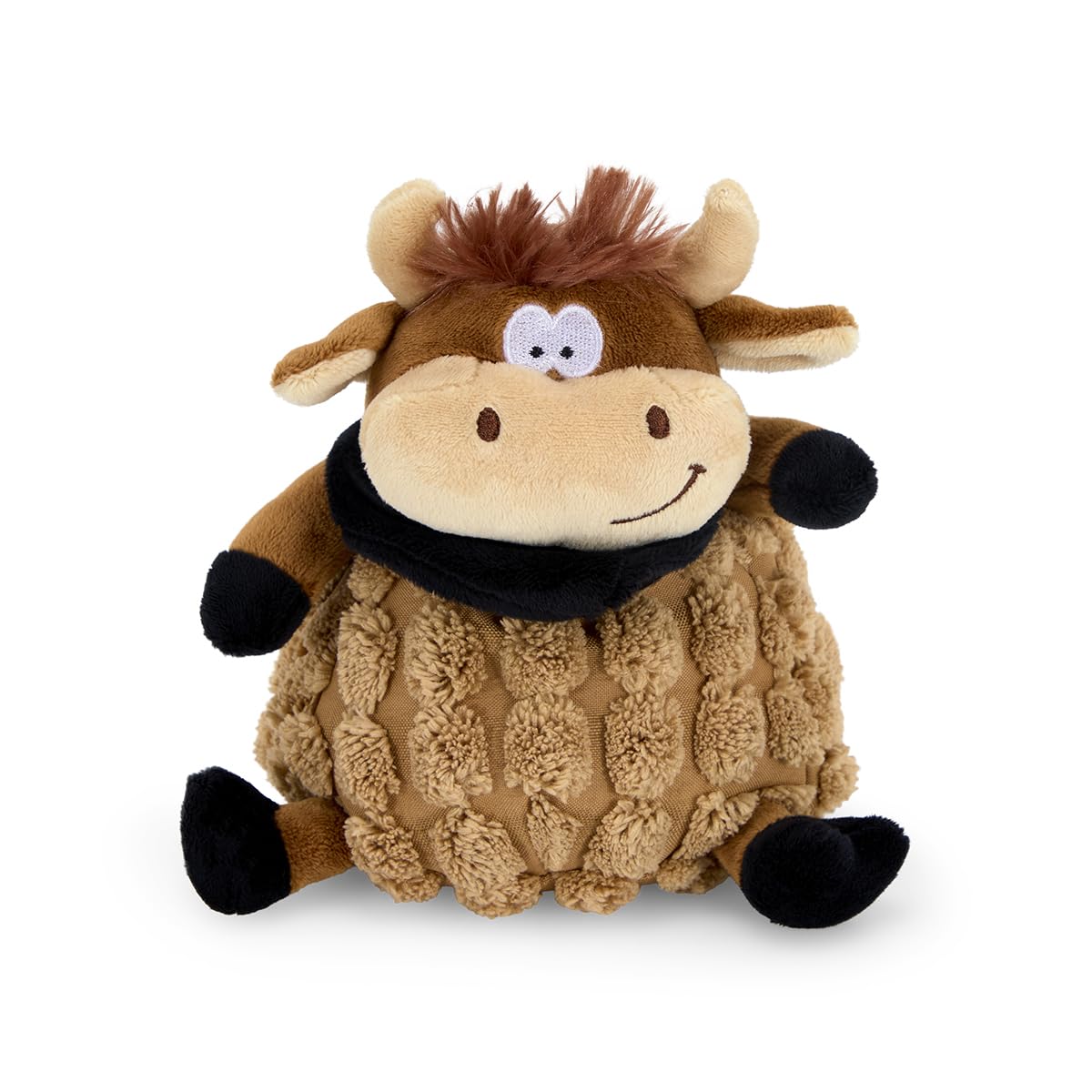 Petface Farmyard Buddies Chunky Cow Plush Dog Toy