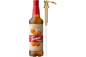 Torani Puremade Syrup, Salted Caramel Flavoring for Drinks, Pump Included, 25.4 Fl Oz