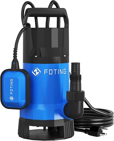 FOTING 1000W Submersible Water Pump with Float Switch 17600 L/H