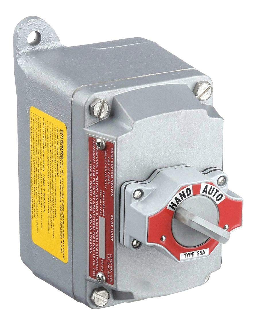 Appleton Electric 2NO/2NC Selector Switch Control Station, 1 Gang