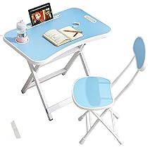 Table and Chair Set (1 x Table + 1 x Chair) Portable Home Folding