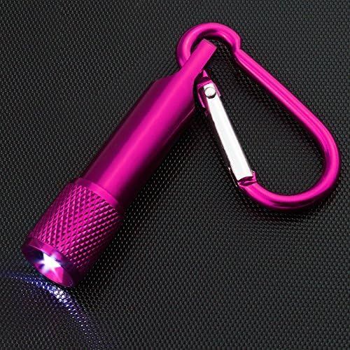 Flashlight NEW Portable Mountaineering Keychain LED Mini Small Flashlight Torch Lamp Pink