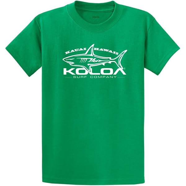 Koloa Surf Tiki Logo Heavyweight Cotton T-Shirt - Steel Blue, Size L