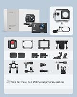 WOLFANG GA100 Action Camera 4K 20MP Waterproof 40M EIS WiFi 170 Wide Angle Mic view 8