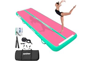 VOFiTNY All Purpose Gymnastics Mat 6.6/10/13/16/20 ft Sturdy Inflatable Tumble Track for Home/Gym