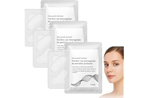 Microneedle Eye Mask for Anti-Aging & Hydration – Dissolving Microcone Eye Patches with Hyaluronic Acid & Collagen, Reduce Fi