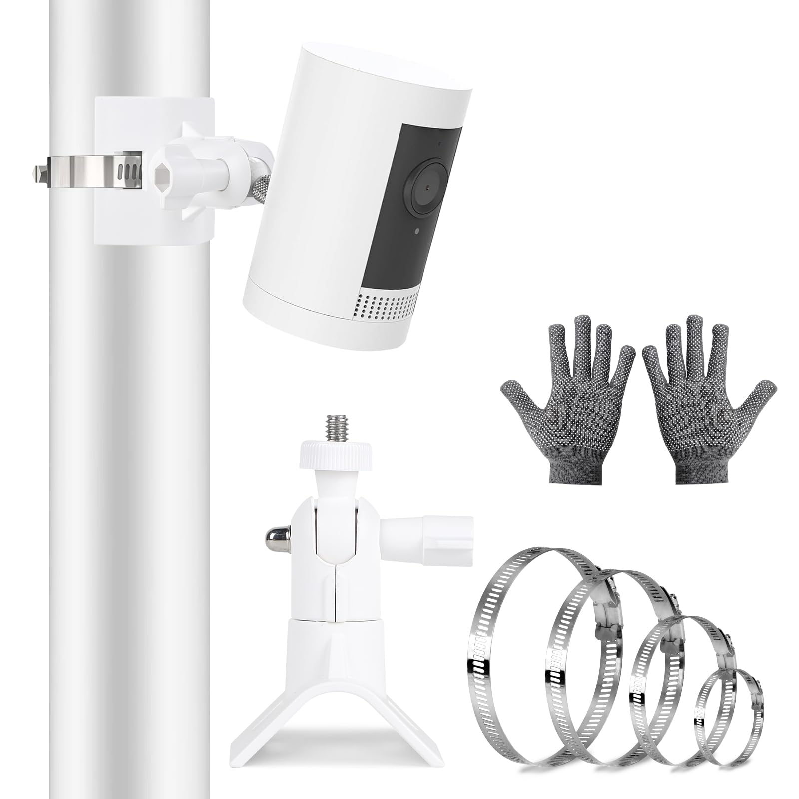 LALAGO Universal Mast Mount for Arlo Pro 4 Arlo Pro 3 Arlo Pro 2 eufyCam 2C/2C Pro/3/3C eufyCam 1 and 2 eufyCam E Arlo Ultra Arlo Ultra 2, Camera Mast Mount