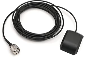 Othmro GPS Active Antenna TNC Male Plug Aerial Connector Cable with Magnetic Mount 3 Meters Wire 1pcs