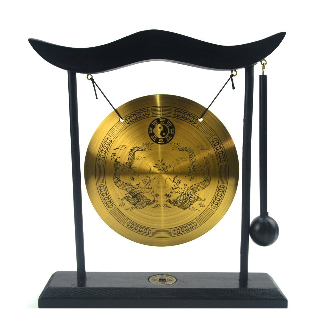 juanxian Zen Art Brass Feng Shui Desktop Gong H1303