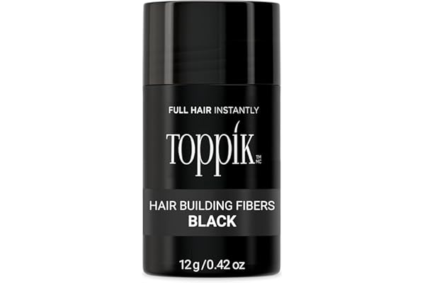 TOPPIK Hair Building Fibers, Fill In Fine or Thinning Hair, Instantly Thicker Looking, Multiple Shades for Men & Women
