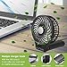 BENGOO Fan Portable USB Rechargeable Hand Handheld Mini Fan for Laptop Computer Desk Desktop Table Floor Window and for Home Office Outdoor Traveling Hiking Camping Swimming (Black)