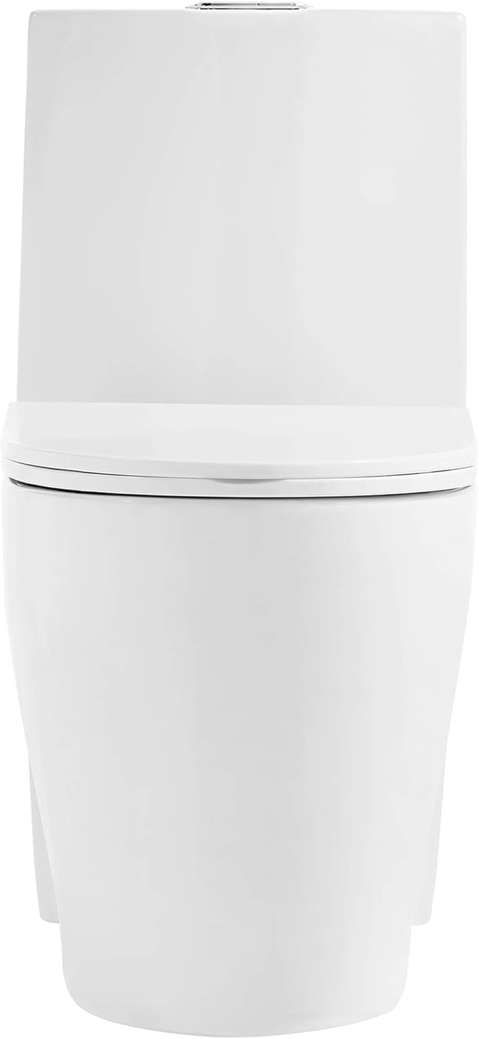 Swiss Madison Well Made Forever SM-1T254 St. Tropez One Piece Toilet, 26.6 x 15 x 31 inches, Glossy White - - 