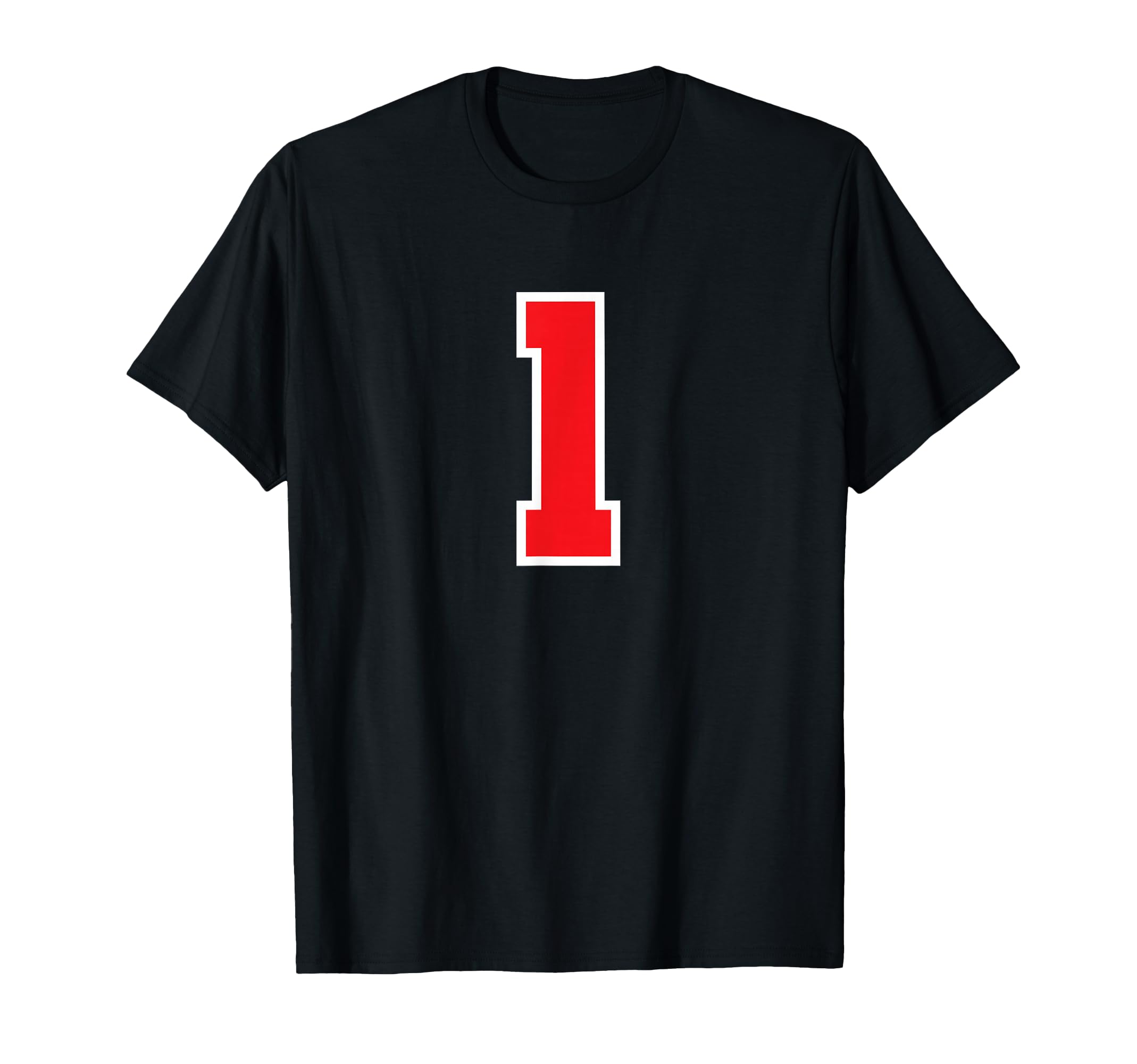 Photo 1 of 1 Sport White red Plain Number T-Shirt red S