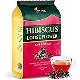 Attaya Natural Loose Hibiscus Flowers, Cut & Sifted 16oz | 100% Pure, Dried, Caffeine-Free | Antioxidant-Rich for Wellness & Relaxation.