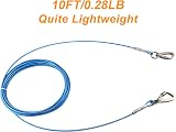 Chuiendi Dog Tie Out Cable 360° Swivel Lockable Hook PVC Coated 10ft-120ft view 6