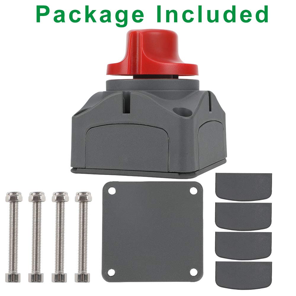 Battery Disconnect Switch - JOYHO 12V 24V 48V 275/1250 Amp Battery Kill Switch, Waterproof Heavy Duty Battery Isolator Switch, Cut Off Power for Marine Boat RV ATV Auto Truck, On/Off 2 Position: Industrial & Scientific