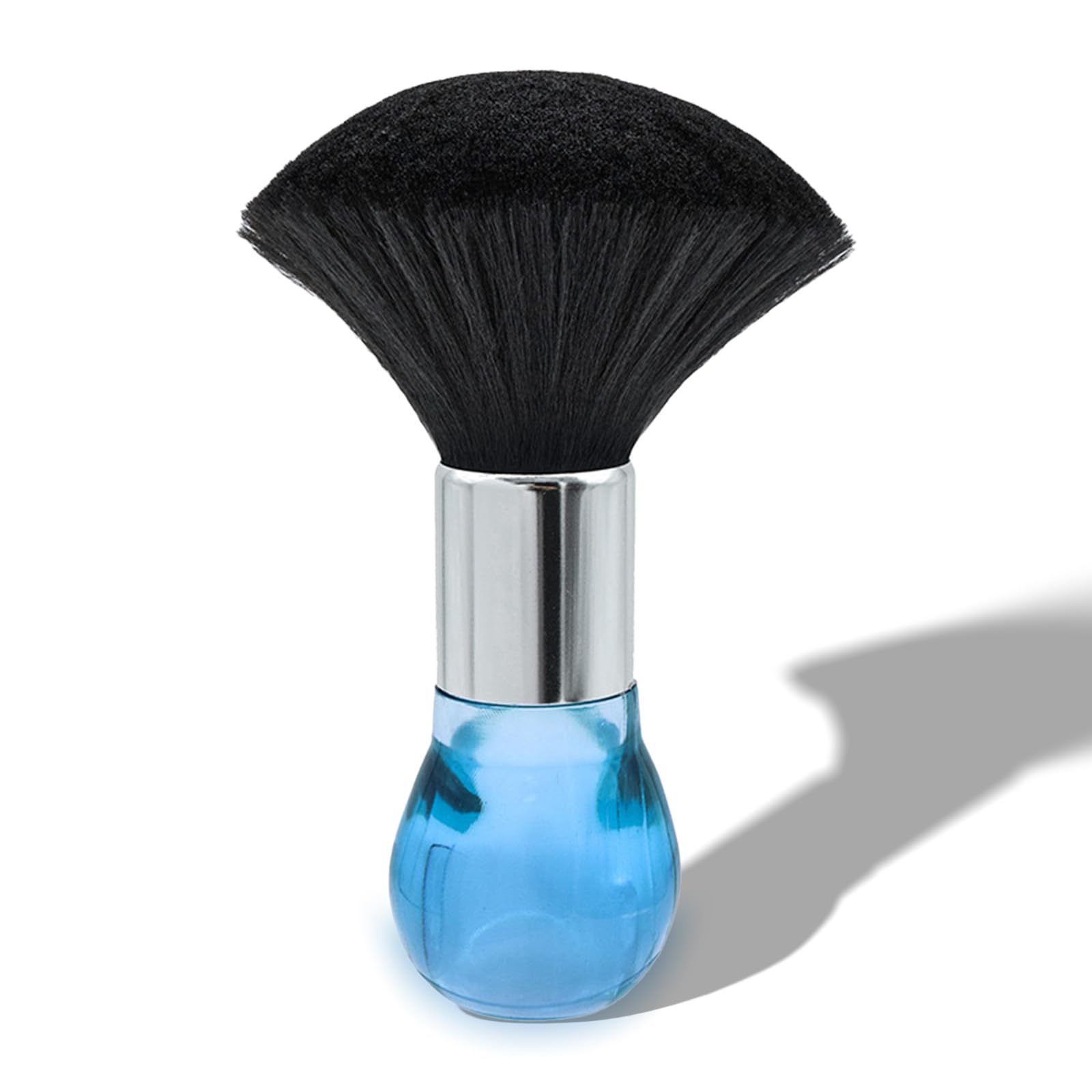 PAITOK Barber Neck Brushes for Hairdressers,Professional Soft Hair Cutting Cleaning Brush Salon Household Neck Duster Brush Barbering Equipment for Remove Shredded Hair (Blue Handle)