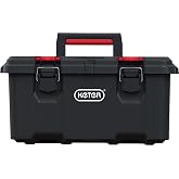 Keter Stack n' Roll Modular DIY Toolbox, Stackable, Lightweight, Durable, Water Resistant, Black