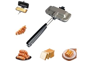 Hot Dog Pocket Maker, 2026 Hot Dog Toaster, Double-Sided Sandwich Baking Pan, Portable Flip Sealed Grill Pan for Pancakes, fo