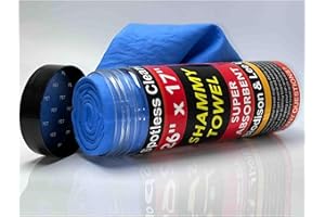 BIODISON & LEE Premium Shammy Cloth for Car Drying - 1pk(26”x17”) - Super Absorbent Synthetic Chamois Towel for Car - Reusable Car Drying Shammy - Scratch-Free Car Drying Towel(Blue)