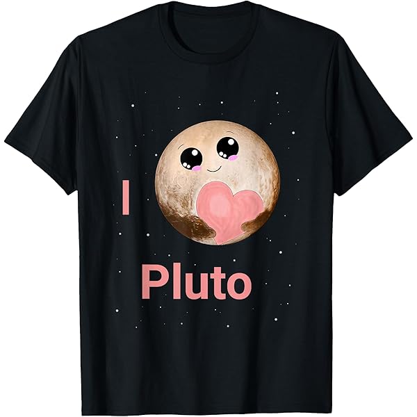 Amazon.com: I Love Pluto Heart Cute Pluto Planet Space T-Shirt