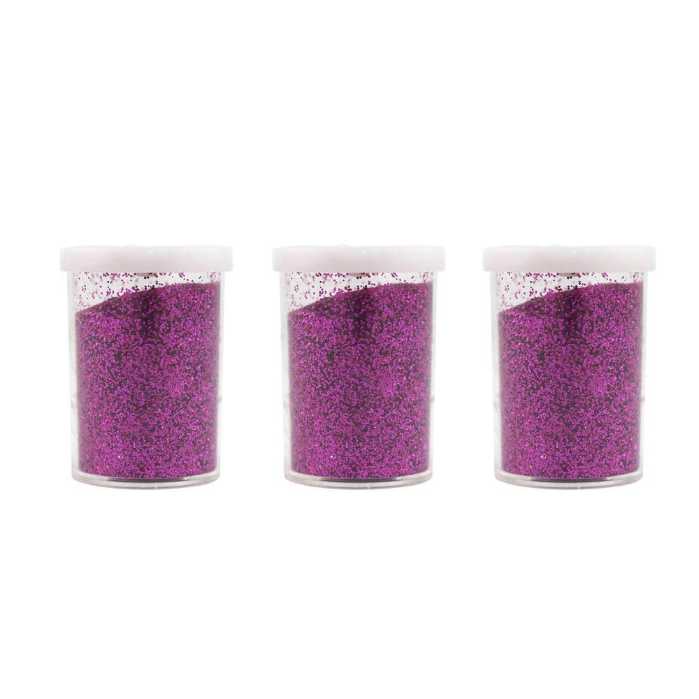 3 x Extra Fine Glitter - 20g (Fuchsia)