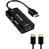 Musou PS2 to HDMI Adapter,PS2 HDMI Cable Converter Support 4:3/16:9 Screen Works for PlayStation 1/ PlayStation 2 HD Link Cab