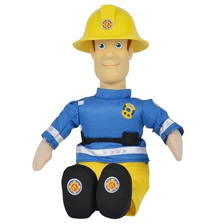 Feuerwehrmann Sam - Auswahl Beanie Puppe Plüsch Figur 25cm, Typ:Sam