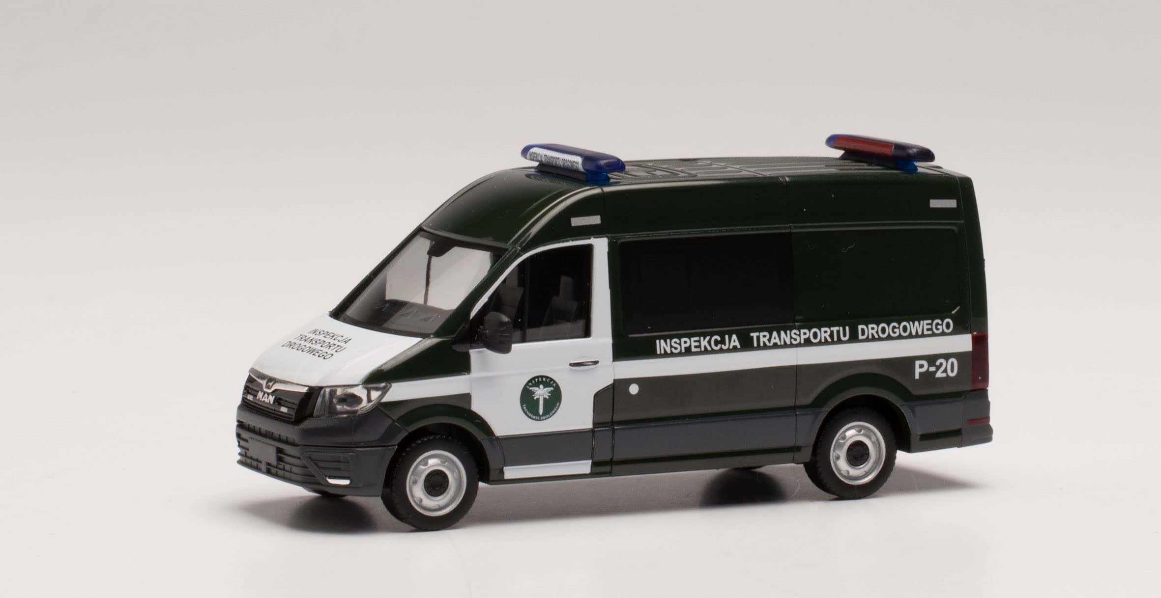 Man TGE Bus High Roof Poland in Miniature for Crafts, Collecting and as a Gift