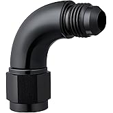 EVIL ENERGY 6AN Female to 6AN Male Full Flow Swivel 90 Degree Coupler Union Fitting Adapter Aluminum