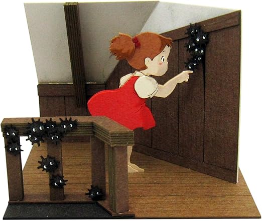 Amazon さんけい スタジオジブリmini となりのトトロ メイとマクロクロスケ ペーパークラフト Mp07 86 ペーパーアート 通販