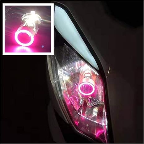 Amazon Co Jp Rjjx 2pcs Led H4車ヘッドライトバルブのhi Loのビームautomoblesヘッドランプオートでブルー エンジェルeyesuper 6000kホワイトアクセサリー12 24v赤 Emitting Color 2 Pcs H4 Red ホーム キッチン