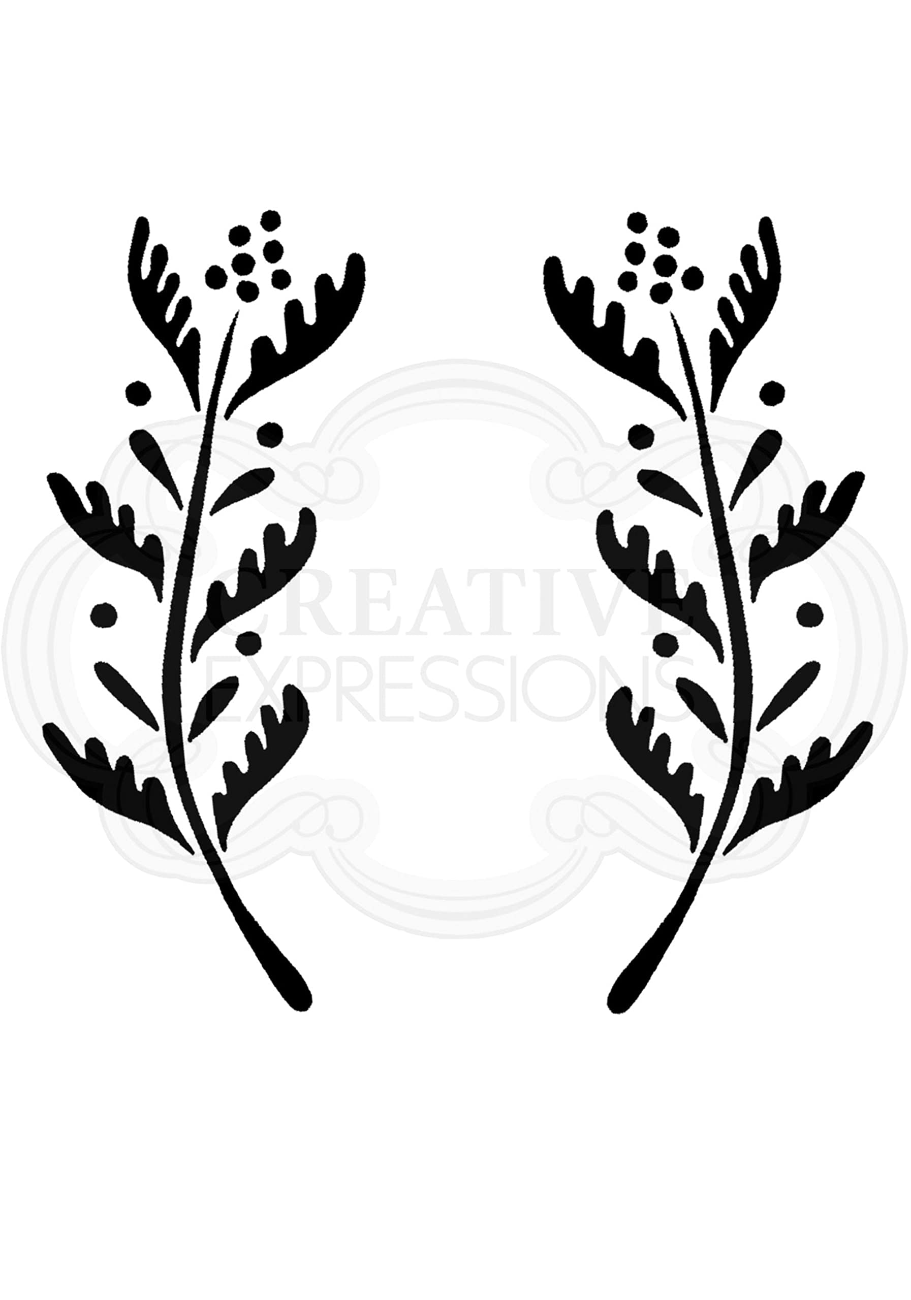 Woodware Jane Gill-Clear Magic Stamp Set-Ellie Leaf, 9.6 x 6.7 cm Approx