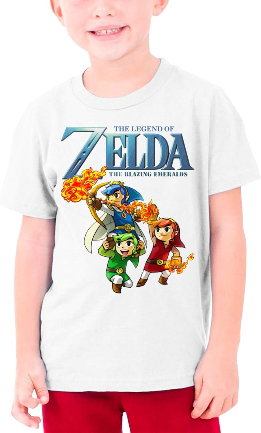 FJYKHEHNFT Legendof Zelda Triforce Kid's TShirts Teen