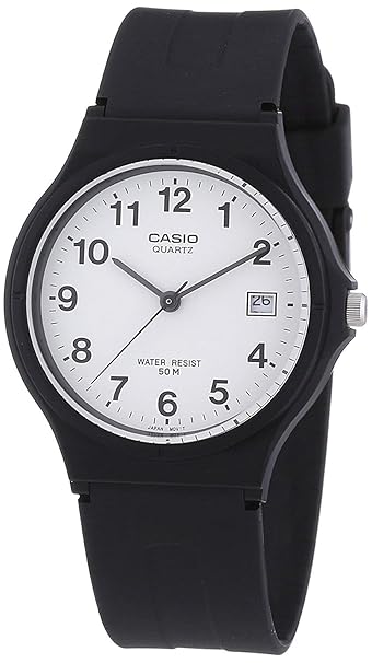 Casio Damenuhr Analog Quarz mit Resinarmband – MW-59
