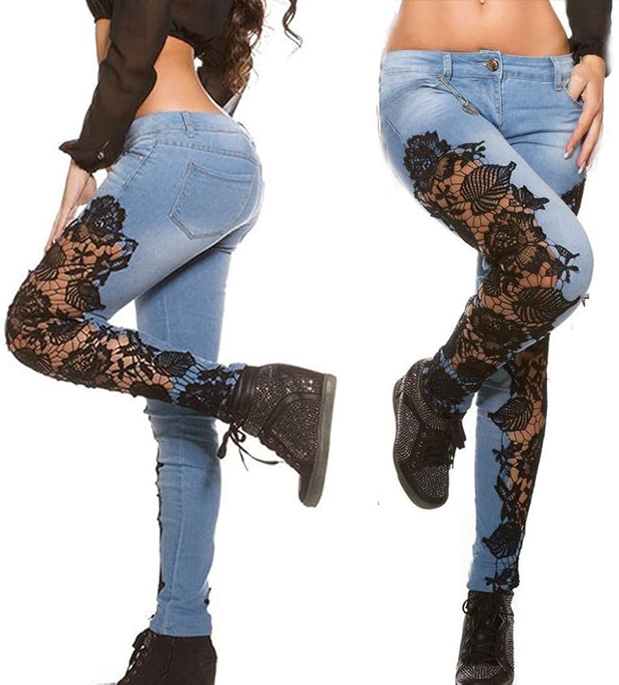 jeans with appliques