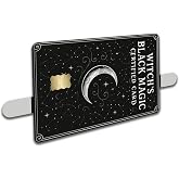Credit Card Skin Sticker Cover Decal Wrap 2-Pack – Witchy “Black Magic Certified Card” Design – Durable Vinyl Card Covers