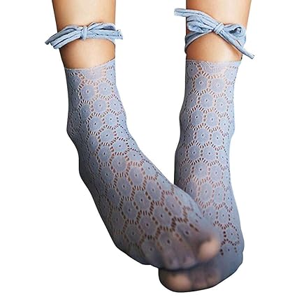 NPRADLA 2018 Damen Mädchen Socken Spitze Floral Hohl Bandage Weiche Söckchen