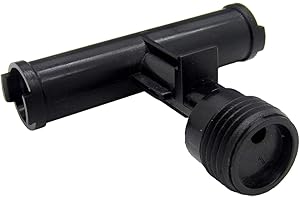 Dura Faucet DF-RK900-BK RV Shower Faucet Diverter Tee Replacement for Hose (Black)