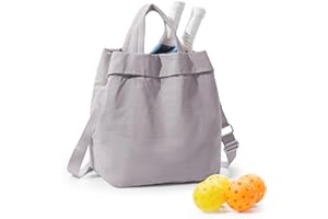 bergsalz Adult Unisex Pickleball Bags Crossbody Sports Bag Pink Modern Sling Satchel Nylon 3 Sections 15.5 Inches