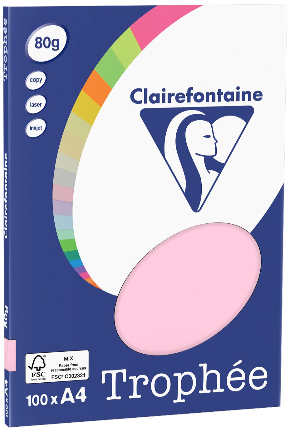 Clairefontaine Trophée Lot de 100 Mini Feuilles de Papier A4, 21 x 29,7 cm
