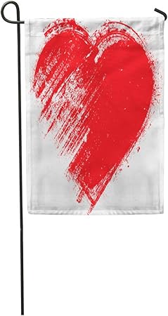 Amazon Com Semtomn Garden Flag Hearts Stamps Collection Love