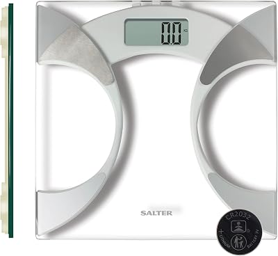 Salter Glass Analyser Digital Bathroom Scale 160kg 4 User Memory