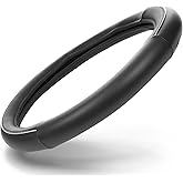 HD Driven SWC Premium Black Leather Steering Wheel Cover – 18” Diameter for Semi-Trucks, Ribbed Rubber Core & High-Performance Leather, Vehicle Accessories