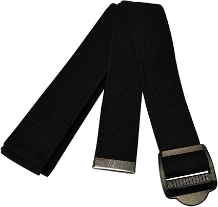 black yoga strap