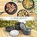 Terra Hiker Camping Cookware, Nonstick, Lightweight Pots, Pans with Mesh Set Bag for Backpacking, Hiking, Picnic