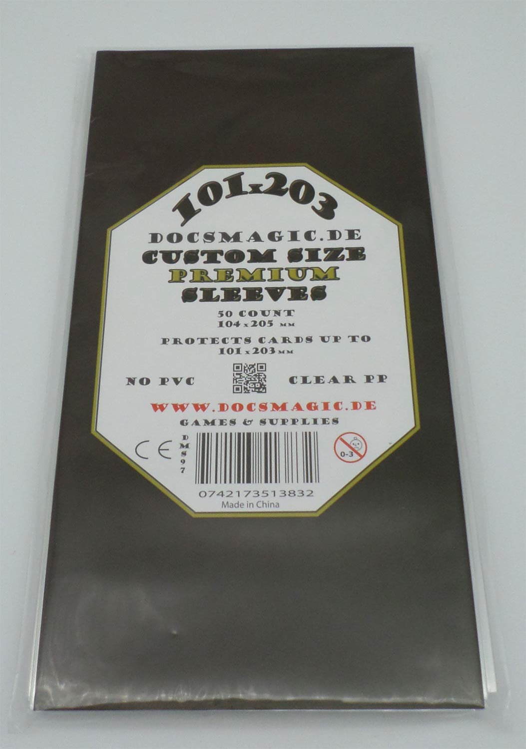 docsmagic.de 50 Premium Custom Size Board Game Sleeves - 101 x 203-104 x 205 - Kingdom Death