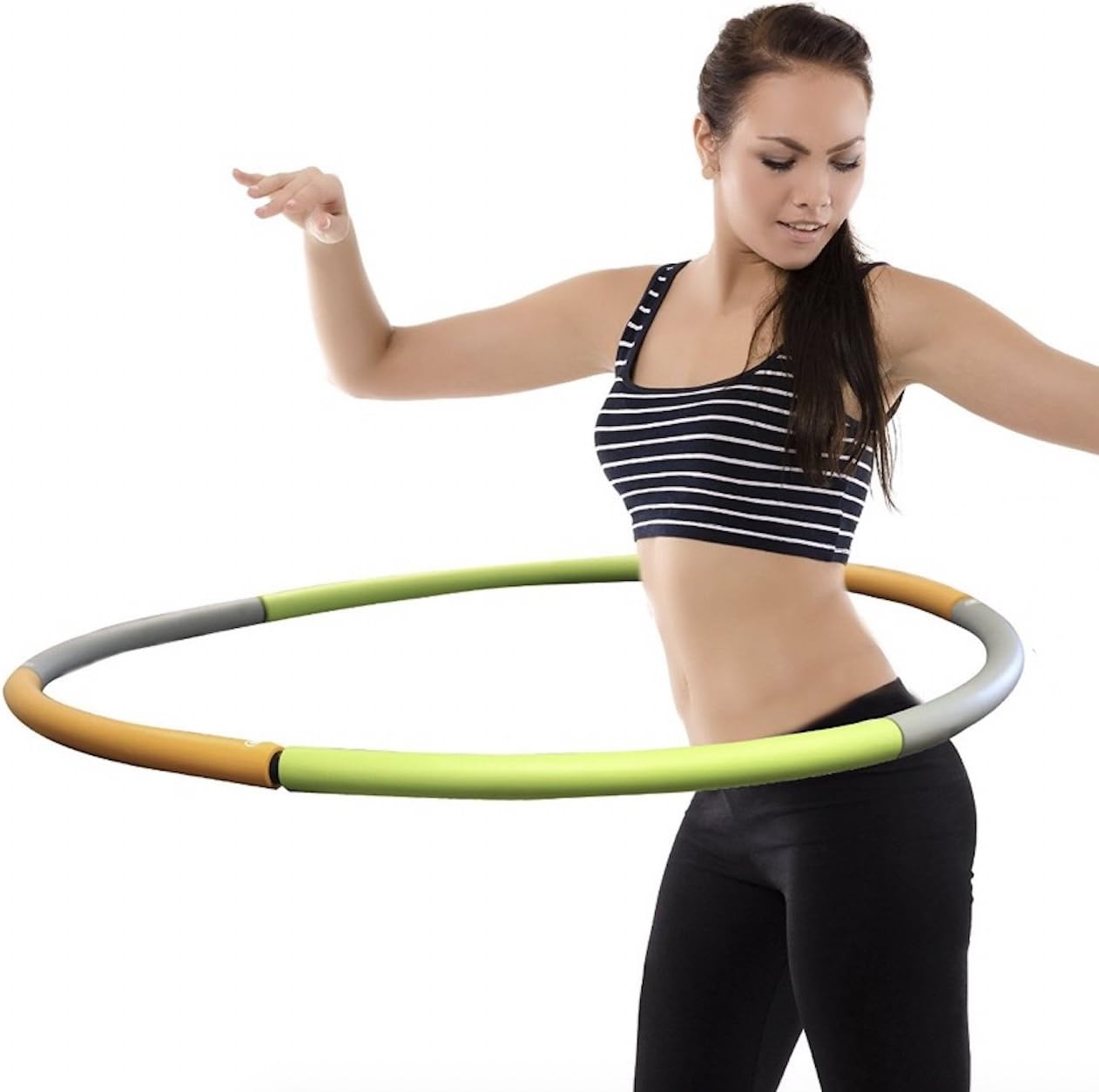 Weighted Hoola Hoop - Adjustable Segment Weights - 2.5 - 3 Pounds - High Intensity Workouts - Designed for Dancing Workouts & Fitness