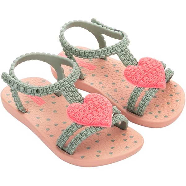 thumbnail image 2 of Ipanema My First Ipanema Vii Baby Flip Flops – Green/Pink, Size 10/11, Water-Resistant PVC, Crochet-Style Upper, Eco-Friendly & Vegan 2 of 11