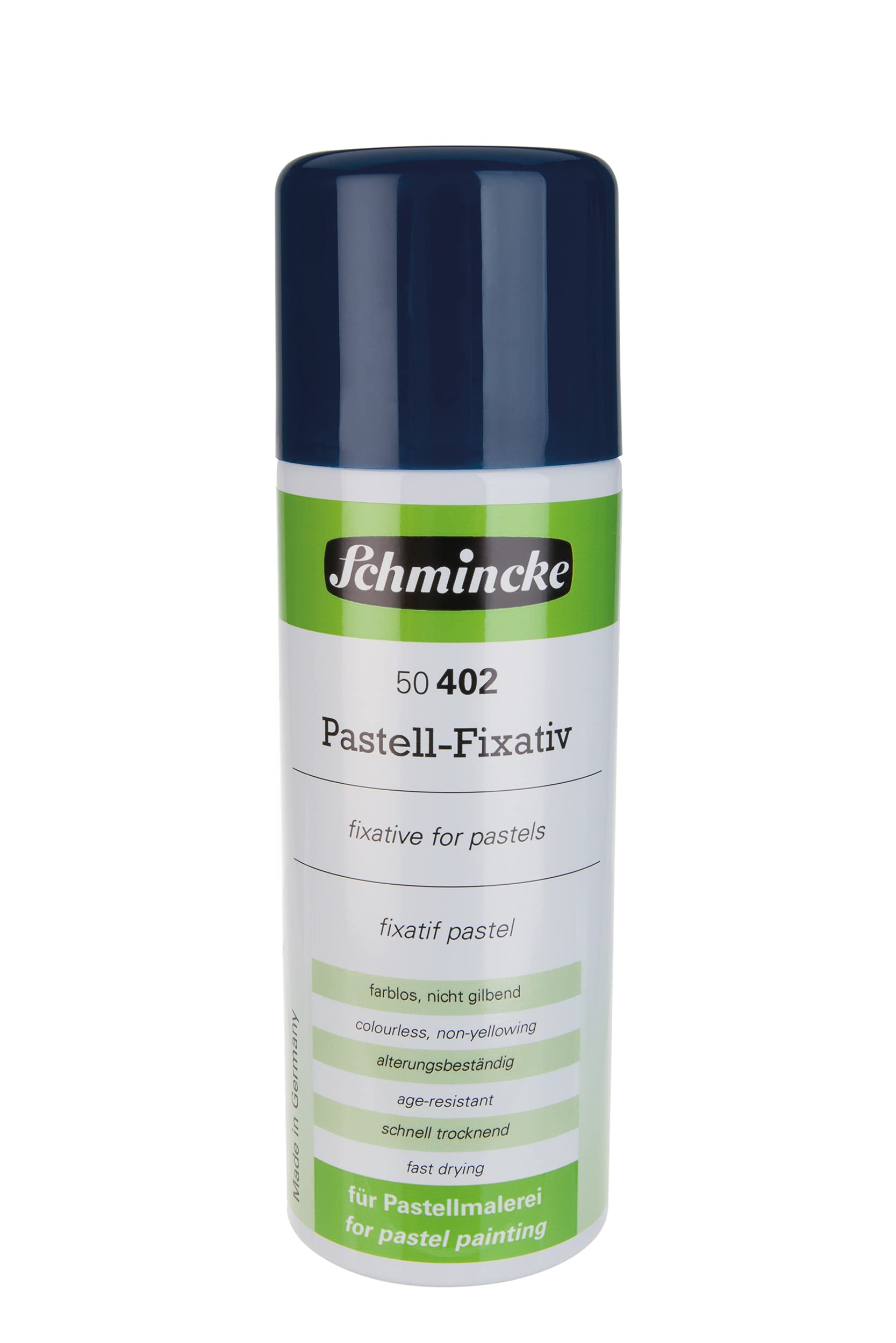 Schmincke - Pastel Fixative, Aerospray, 300 ml, 50 402 040, Intermediate and final fixative for pastels and crayons with high fixing effect, colourless, fast drying